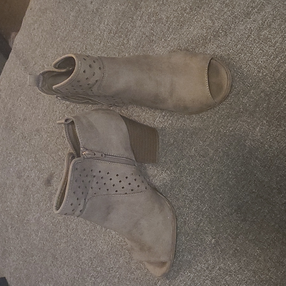 Brown booties size 9